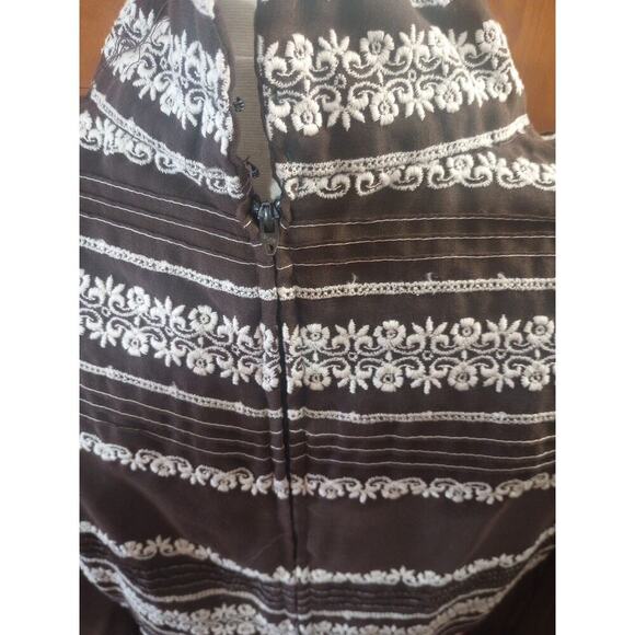 Vtg Avalon Classics Inc Women's Maxi Dress Sz 16 Embroidered 70s Gunne Sax Style - Picture 6 of 11